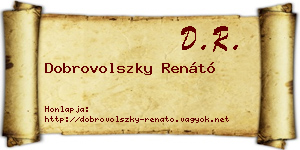 Dobrovolszky Renátó névjegykártya